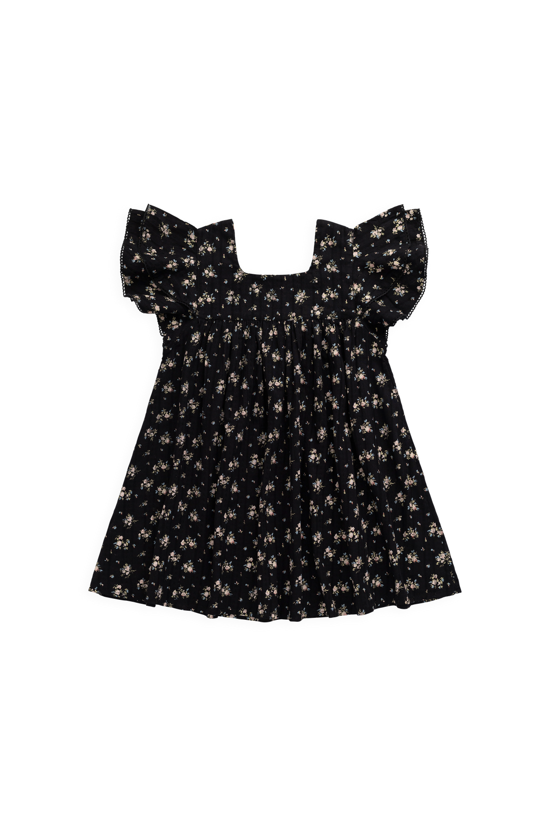 Organic Cotton Caroline Dress - Cassie Caviar Childrens Dress from Jamie Kay Australia