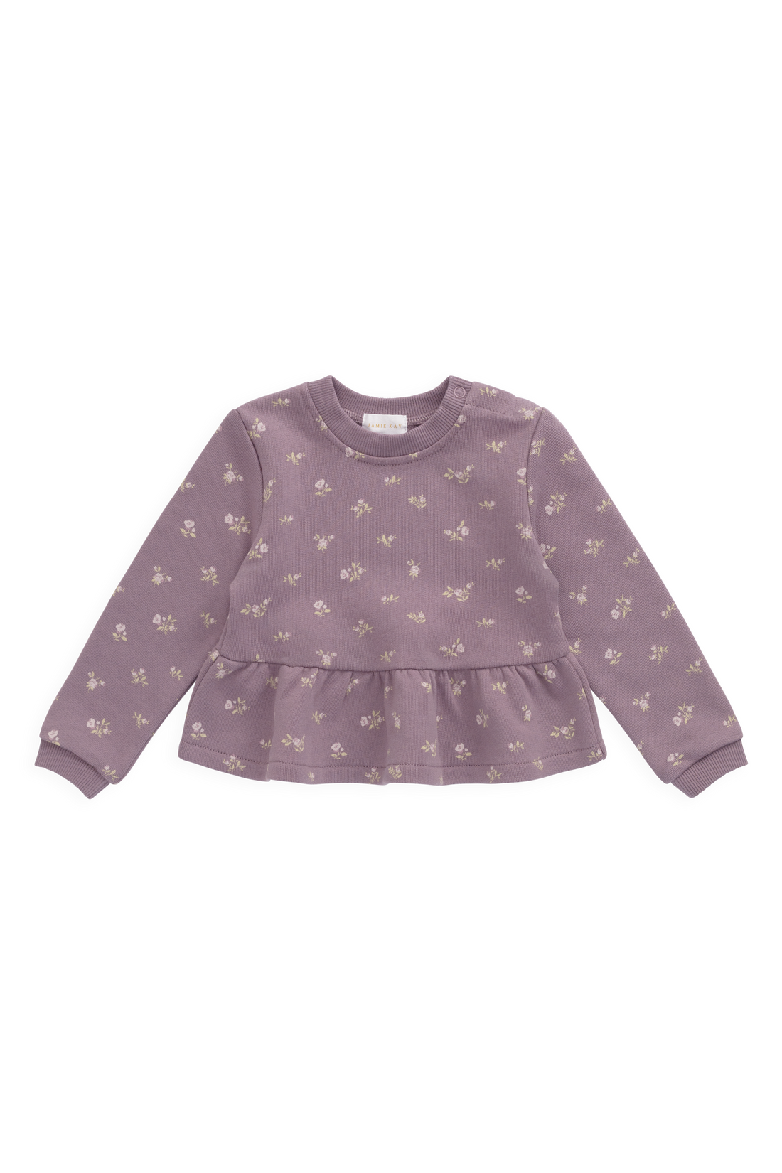 Organic Cotton Emiko Sweatshirt - Isla Plum Childrens Sweatshirting from Jamie Kay Australia