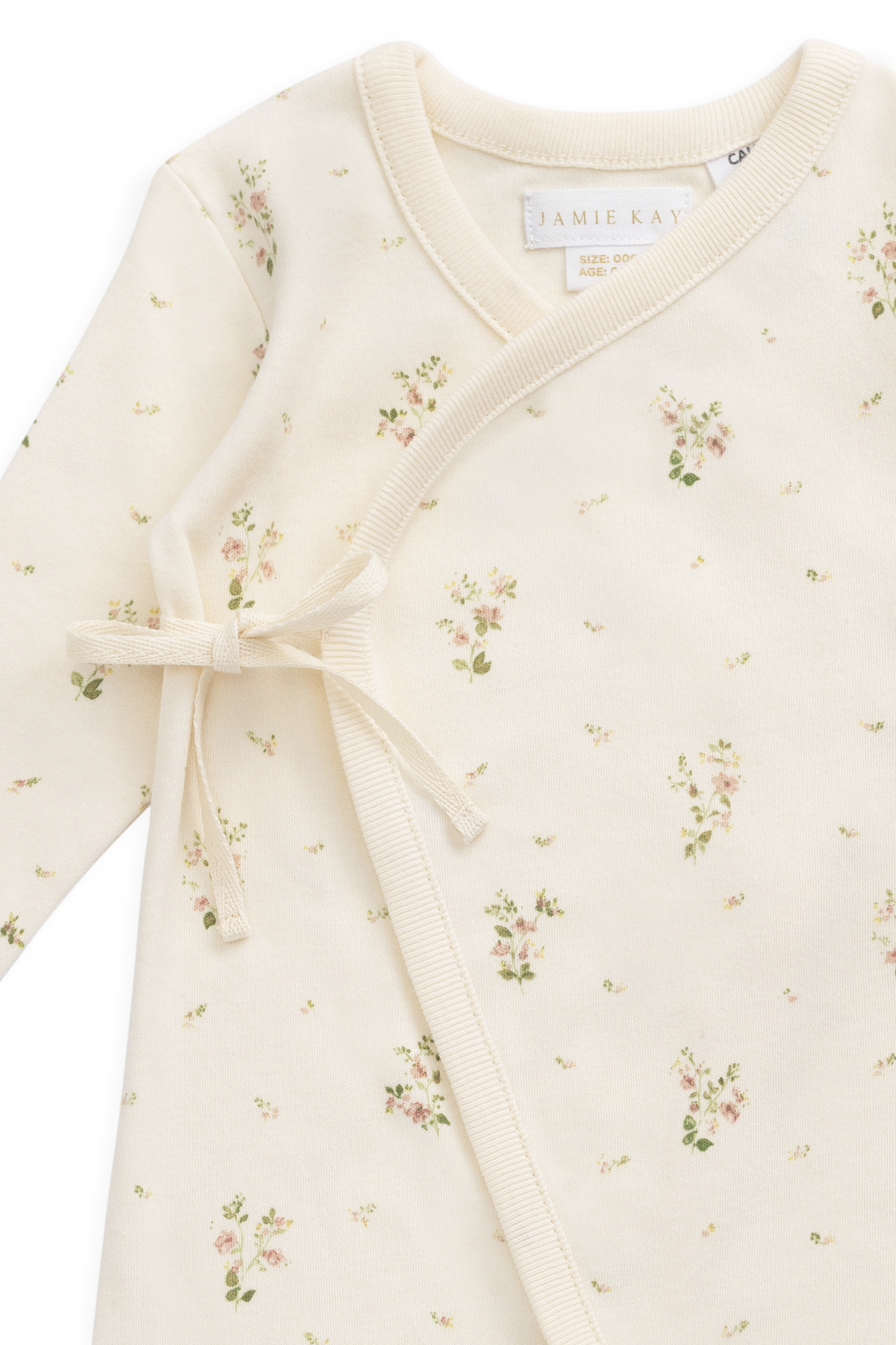 Organic Cotton Estelle Onepiece - Josepha Egret Small Childrens Onepiece from Jamie Kay Australia
