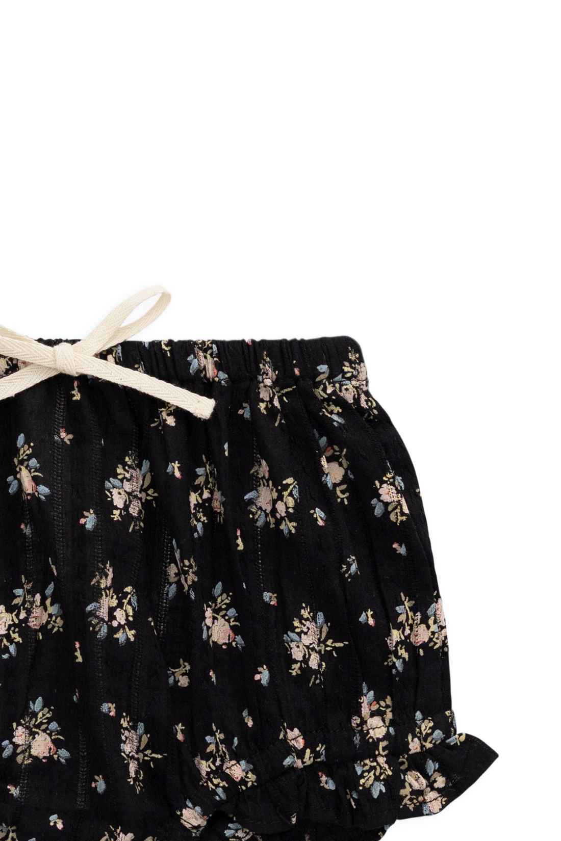 Organic Cotton Frill Bloomer - Cassie Caviar Childrens Bloomer from Jamie Kay Australia