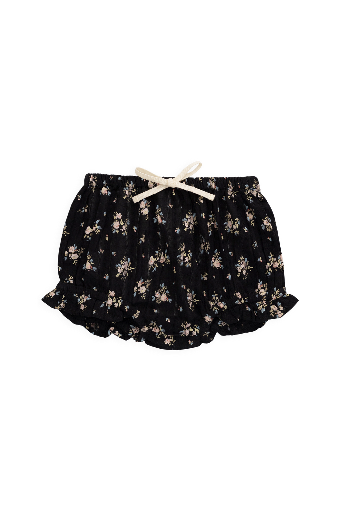 Organic Cotton Frill Bloomer - Cassie Caviar Childrens Bloomer from Jamie Kay Australia