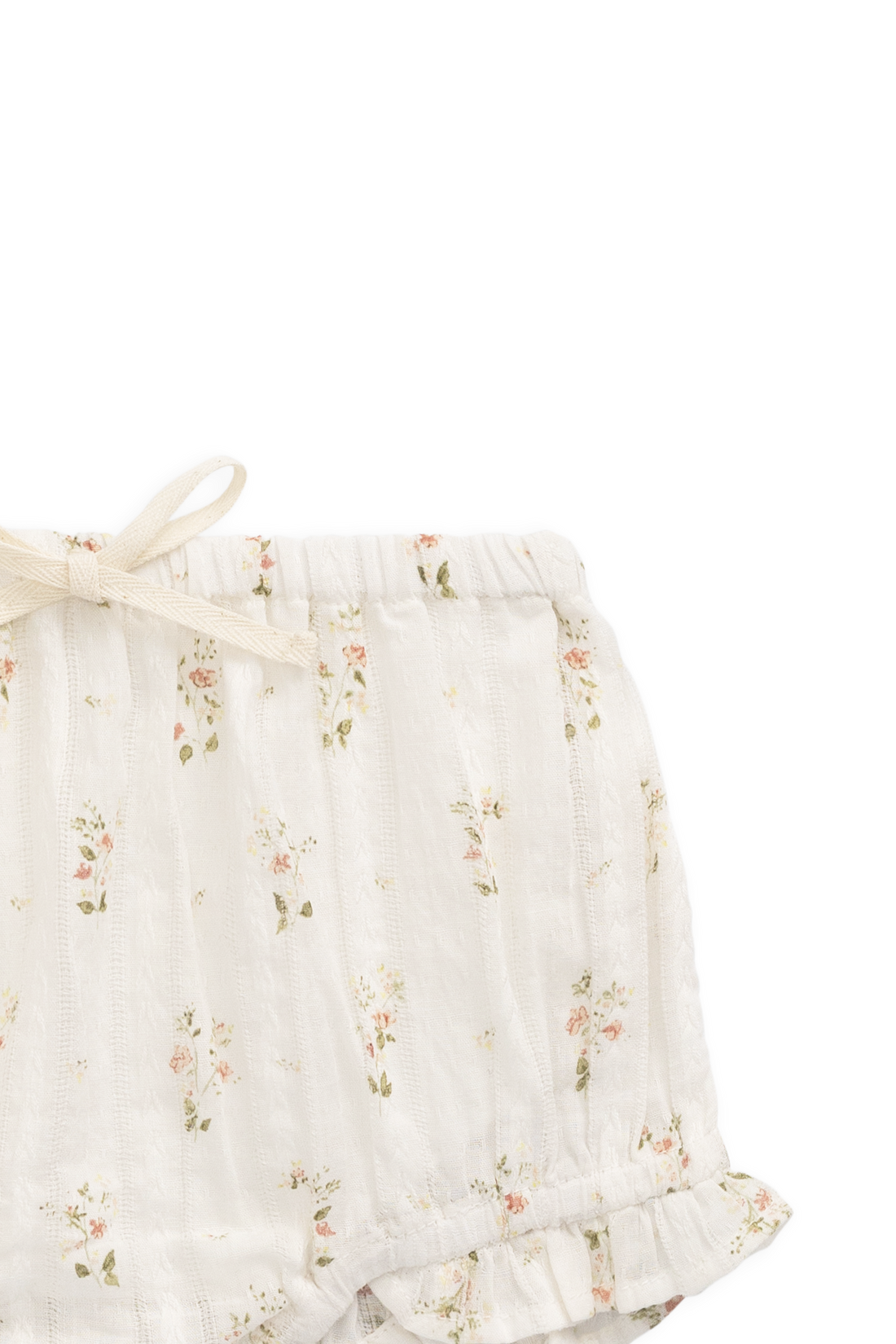 Organic Cotton Frill Bloomer - Josepha Egret Childrens Bloomer from Jamie Kay Australia