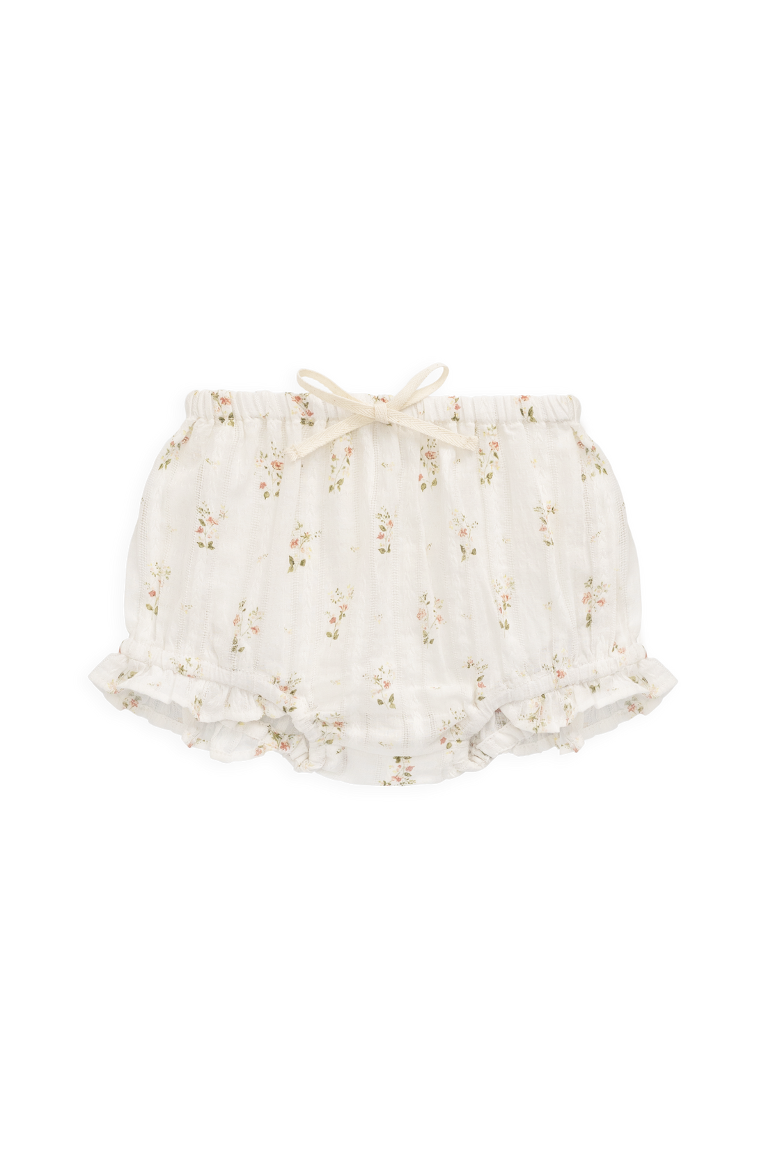 Organic Cotton Frill Bloomer - Josepha Egret Childrens Bloomer from Jamie Kay Australia