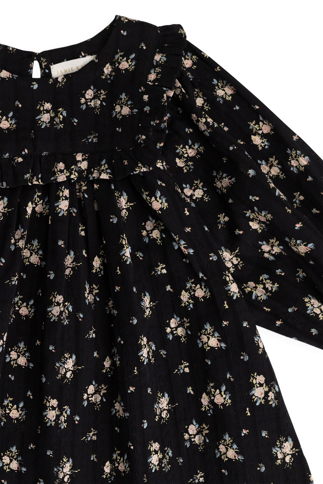 Organic Cotton Gianna Dress - Cassie Caviar Childrens Dress from Jamie Kay Australia