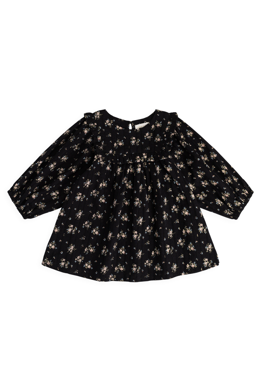Organic Cotton Gianna Dress - Cassie Caviar Childrens Dress from Jamie Kay Australia