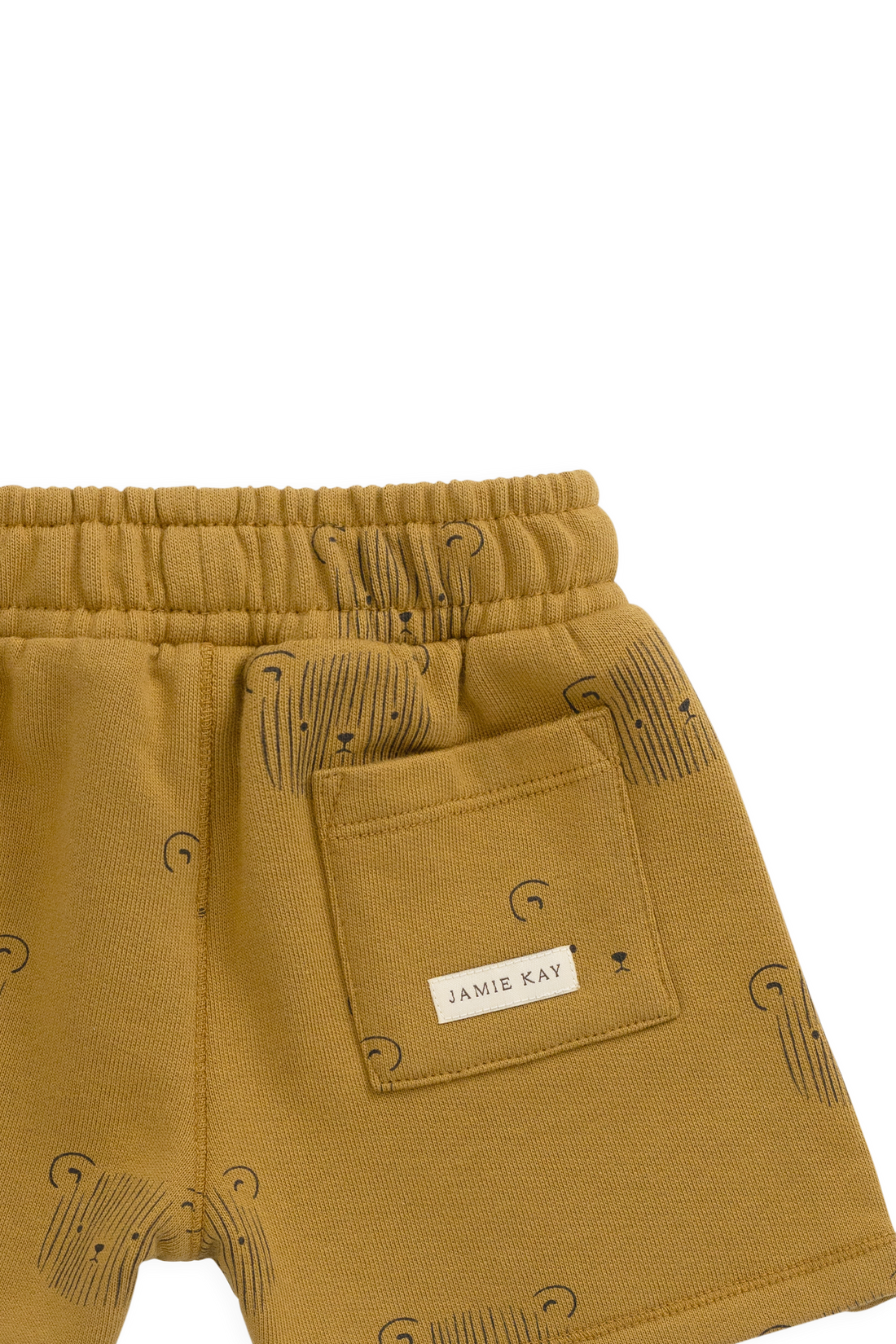 Organic Cotton Jalen Short - Buckwheat Teddy Face Childrens Shorts from Jamie Kay Australia