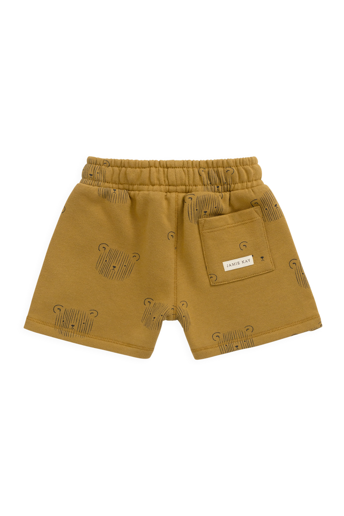 Organic Cotton Jalen Short - Buckwheat Teddy Face Childrens Shorts from Jamie Kay Australia