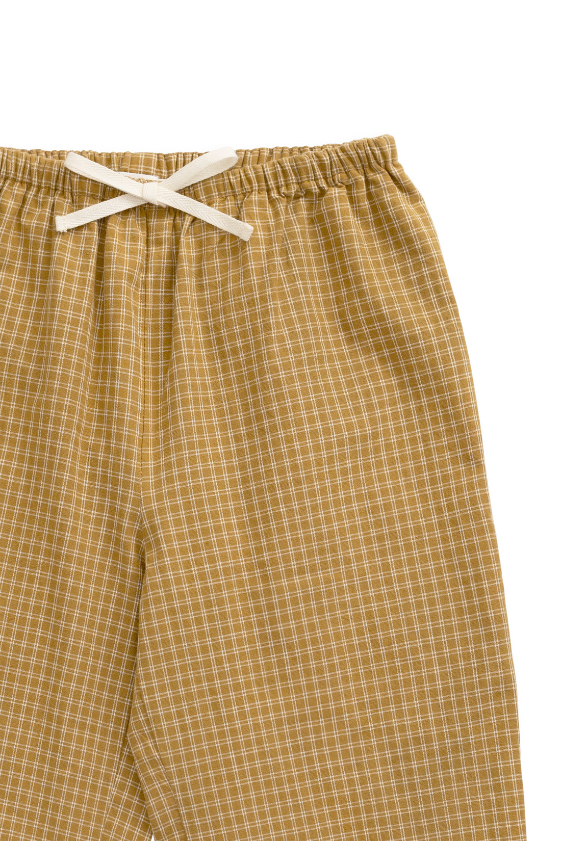 Organic Cotton Kenji Pant - Windowpane Check Buckwheat Childrens Pant from Jamie Kay Australia