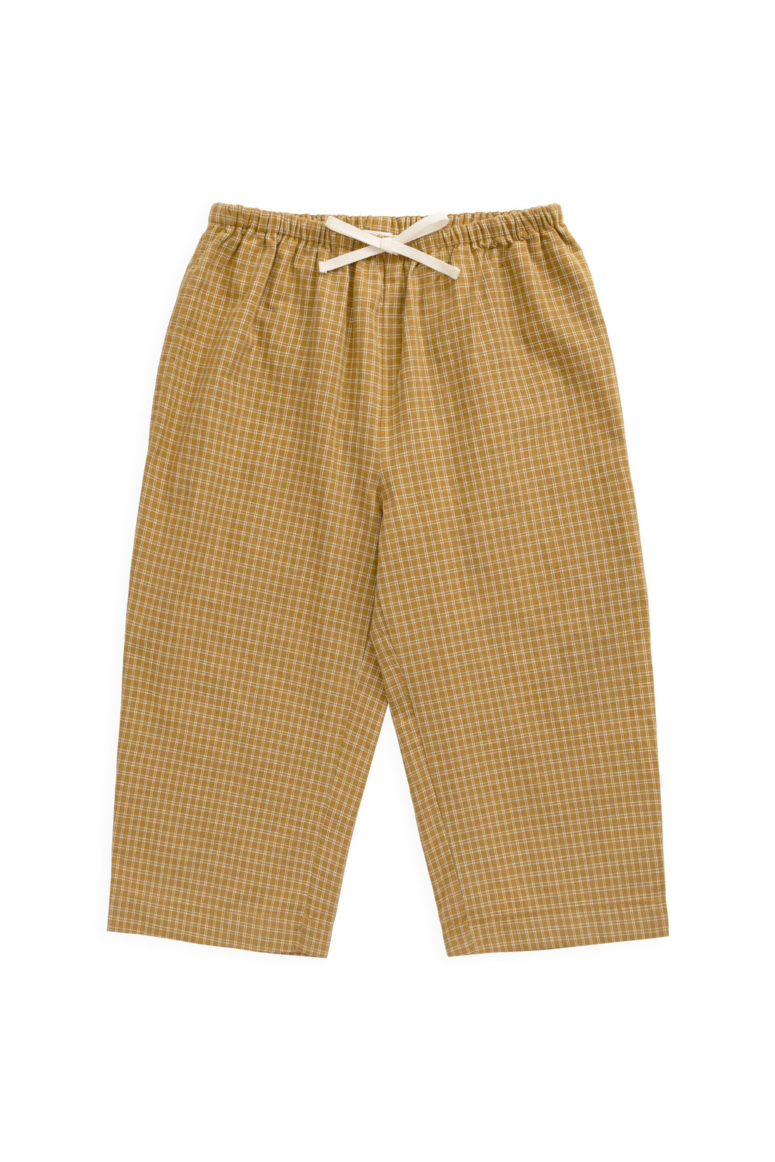 Organic Cotton Kenji Pant - Windowpane Check Buckwheat Childrens Pant from Jamie Kay Australia