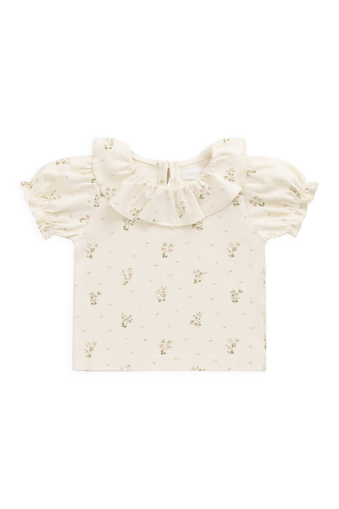 Organic Cotton Marlene Top - Josepha Egret Small Childrens Top from Jamie Kay Australia