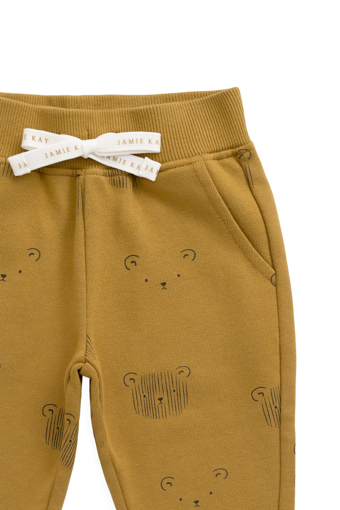 Organic Cotton Nash Track Pant - Buckwheat Teddy Face Childrens Pant from Jamie Kay Australia