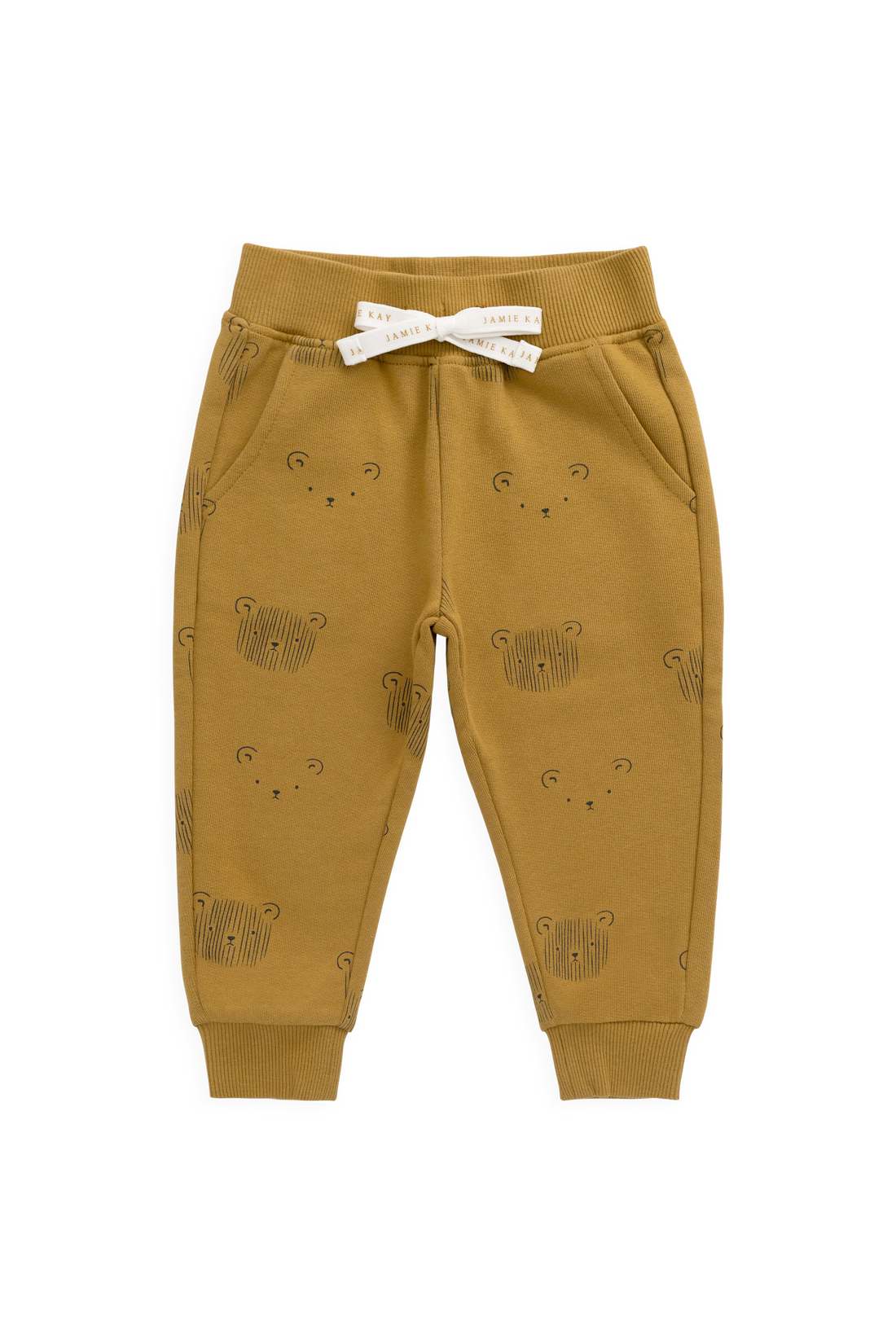 Organic Cotton Nash Track Pant - Buckwheat Teddy Face Childrens Pant from Jamie Kay Australia