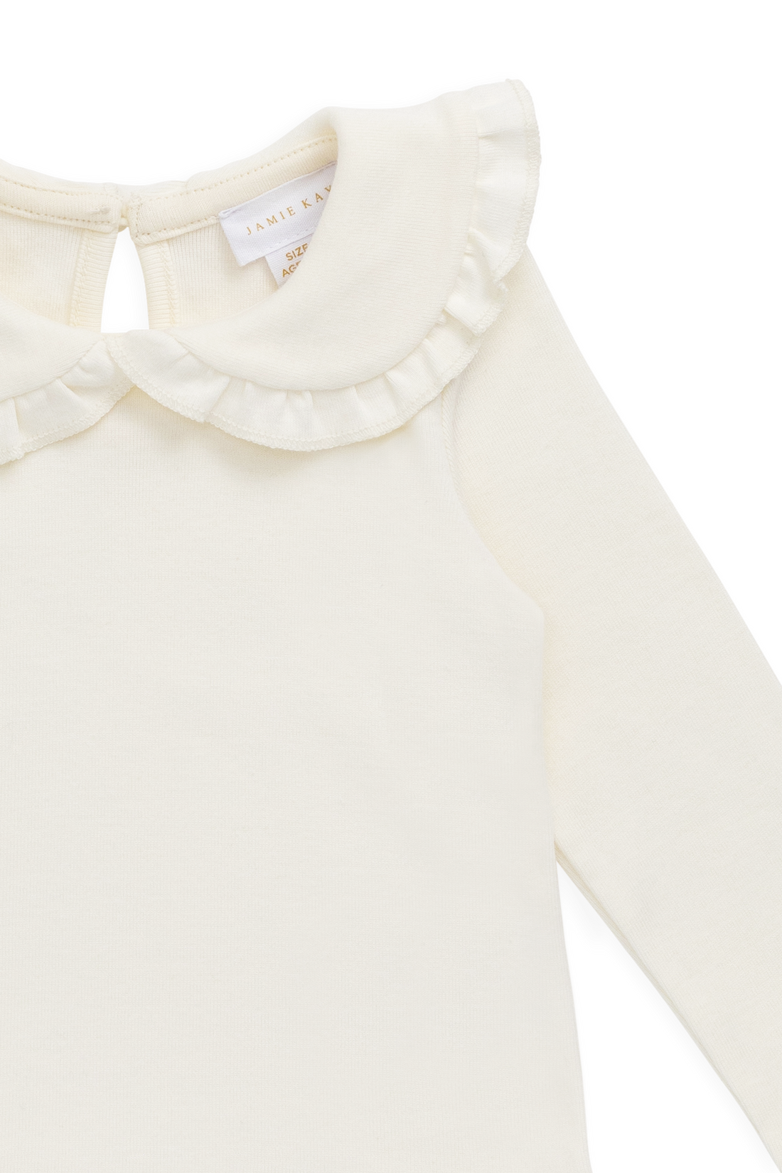 Organic Cotton Rib Adelaide Top - Parchment Childrens Top from Jamie Kay Australia