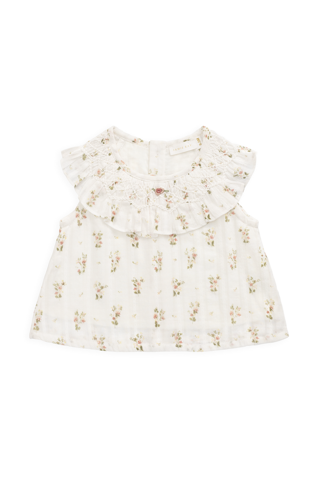 Organic Cotton Saylor Top - Josepha Egret Childrens Top from Jamie Kay Australia