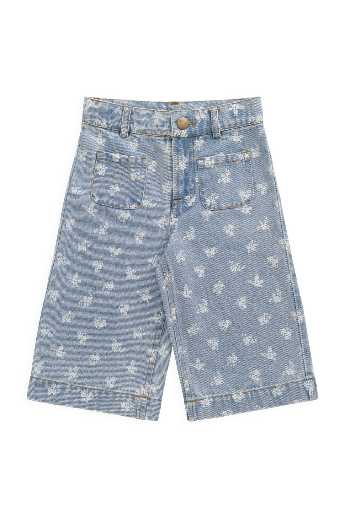 Theodora Pant - Tully Floral Denim Childrens Pant from Jamie Kay Australia