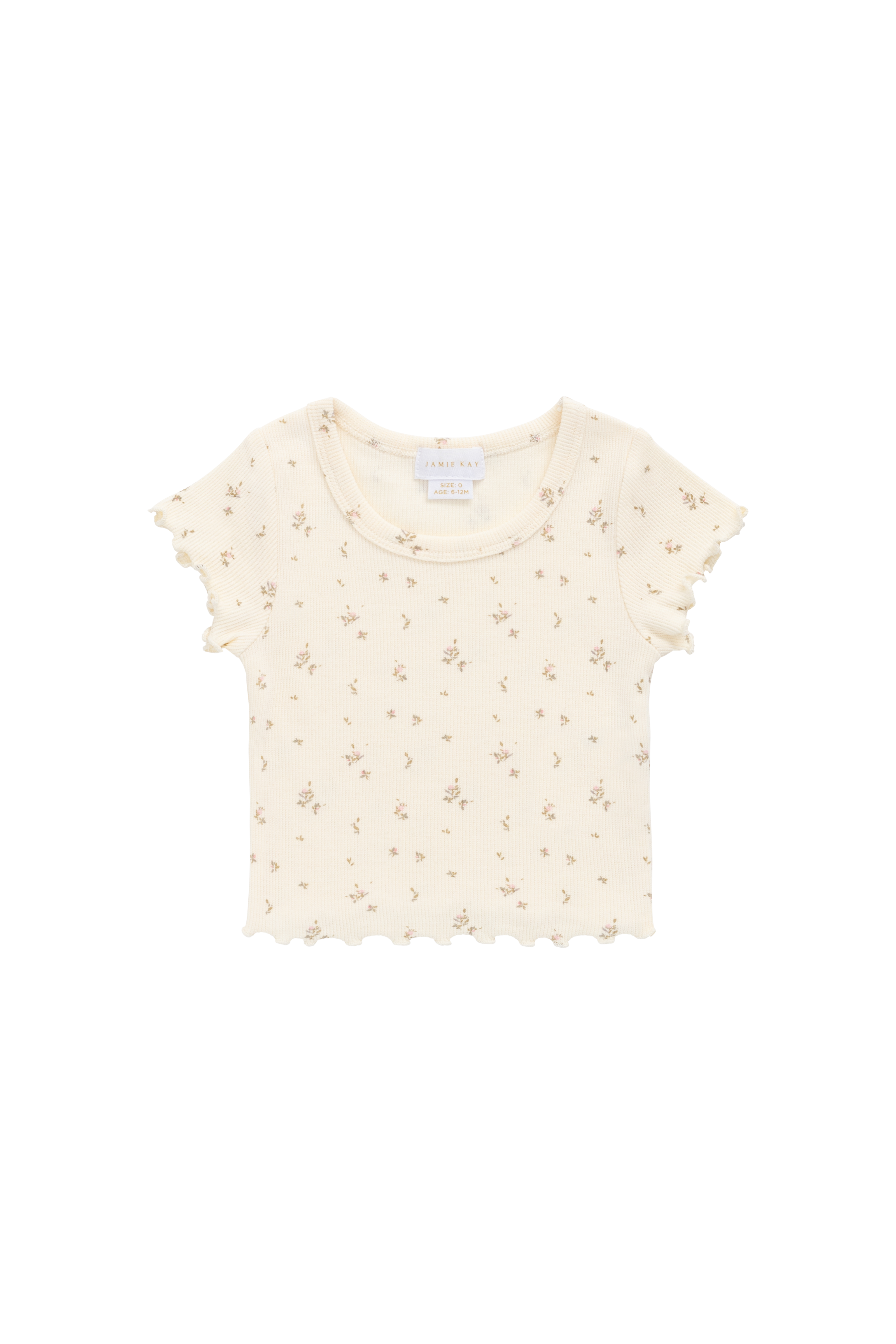 Organic Cotton Fine Rib Ines Top - Dina Antique – Jamie Kay AU