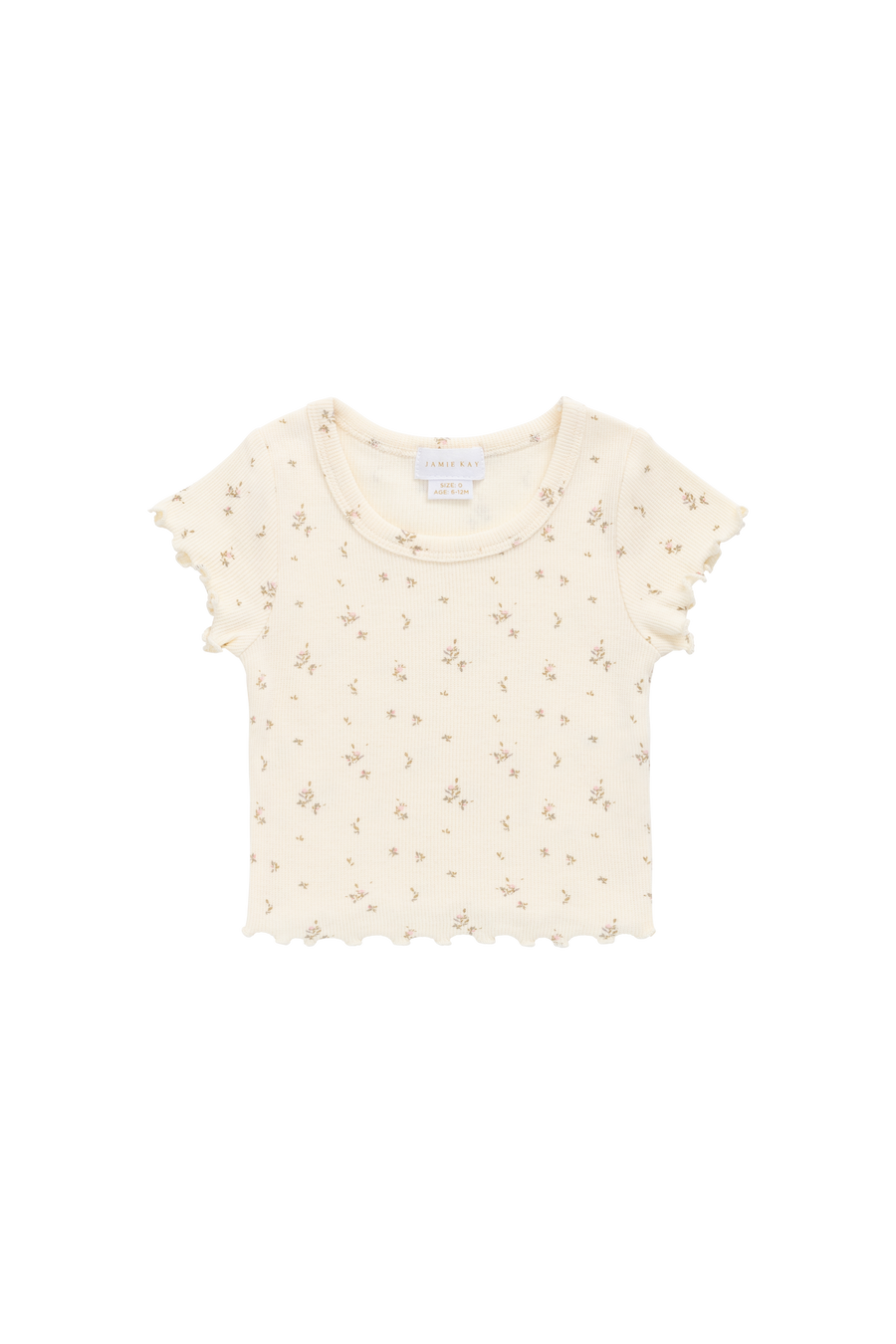 Organic Cotton Fine Rib Ines Top - Dina Antique Childrens Top from Jamie Kay Australia