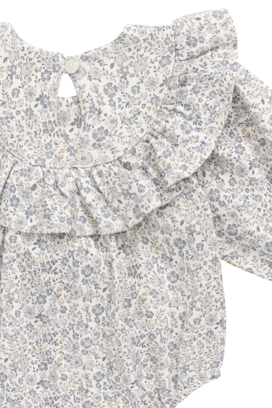 Organic Cotton Aurora Playsuit - Tully Grey Childrens Playsuit from Jamie Kay Australia