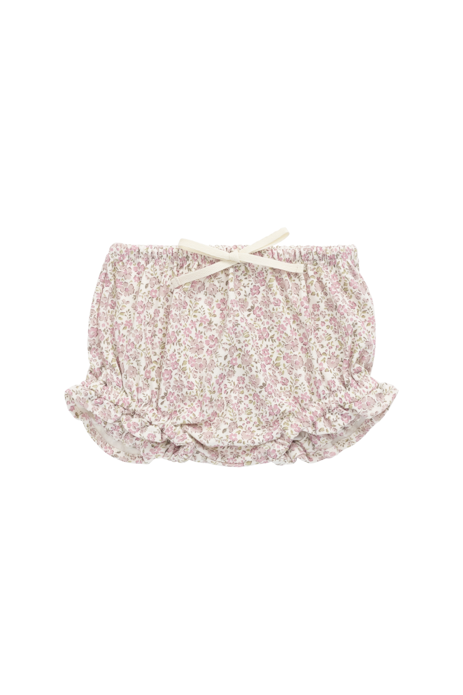 Organic Cotton Frill Bloomer - Tully Mauve Childrens Bloomer from Jamie Kay Australia