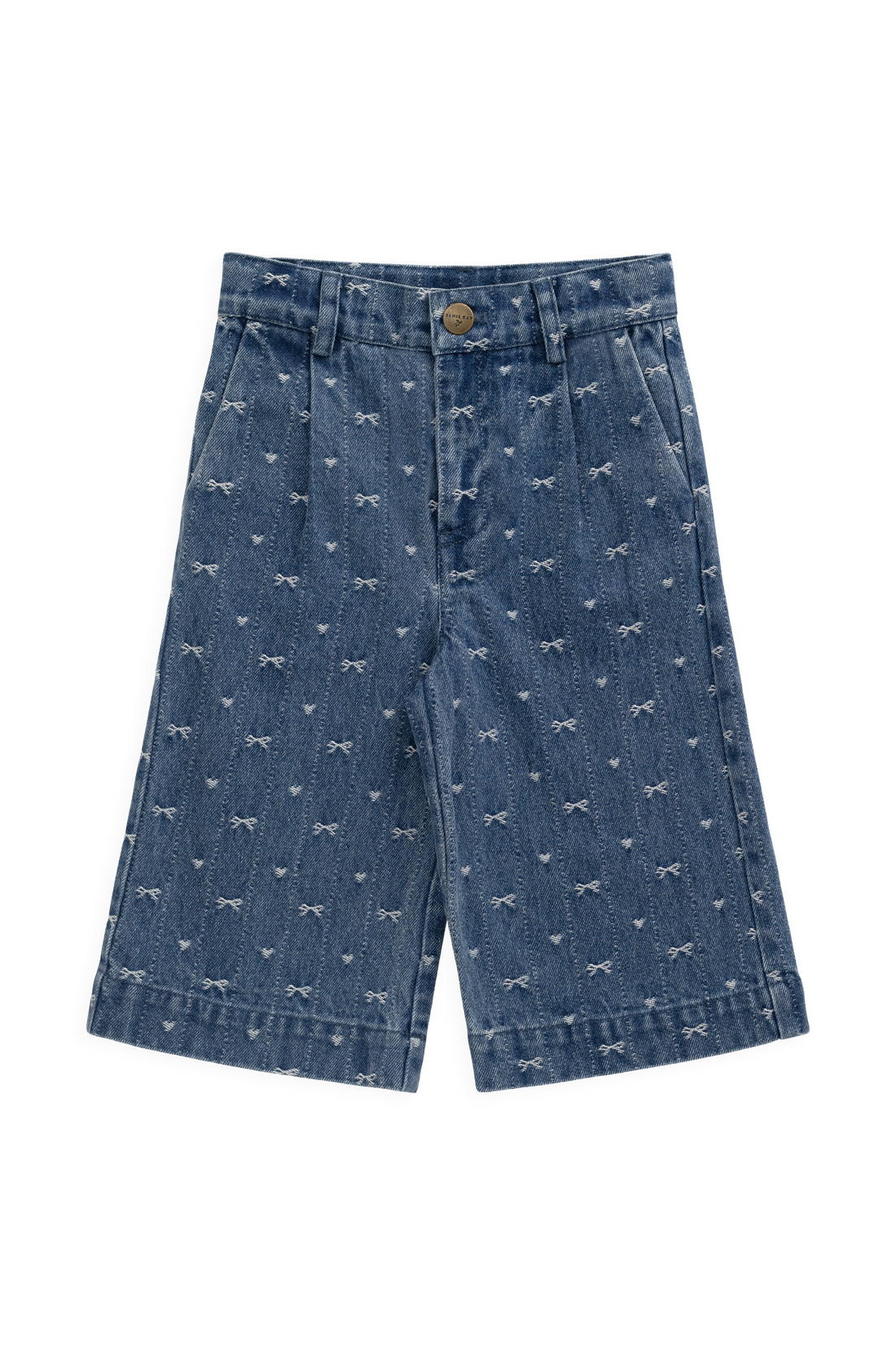Calianna Pant - Amour Bows Denim Childrens Pants from Jamie Kay Australia