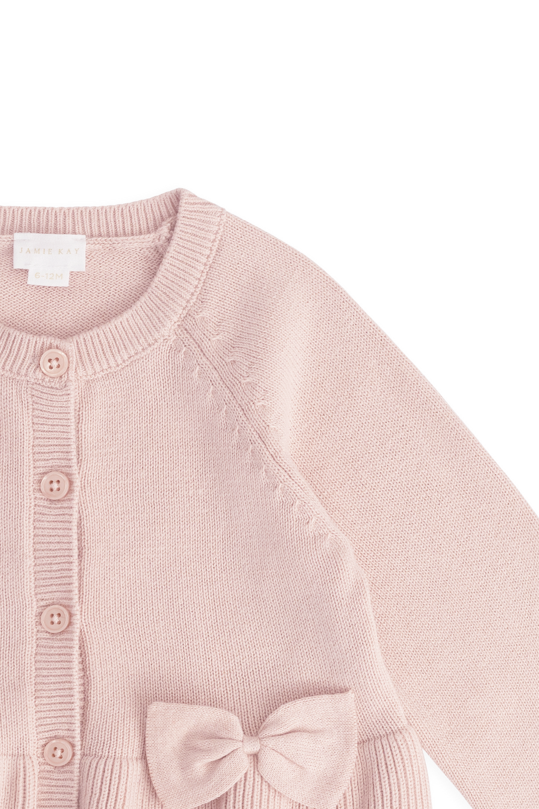 Lyla Cardigan - Shell Pink Childrens Cardigan from Jamie Kay Australia