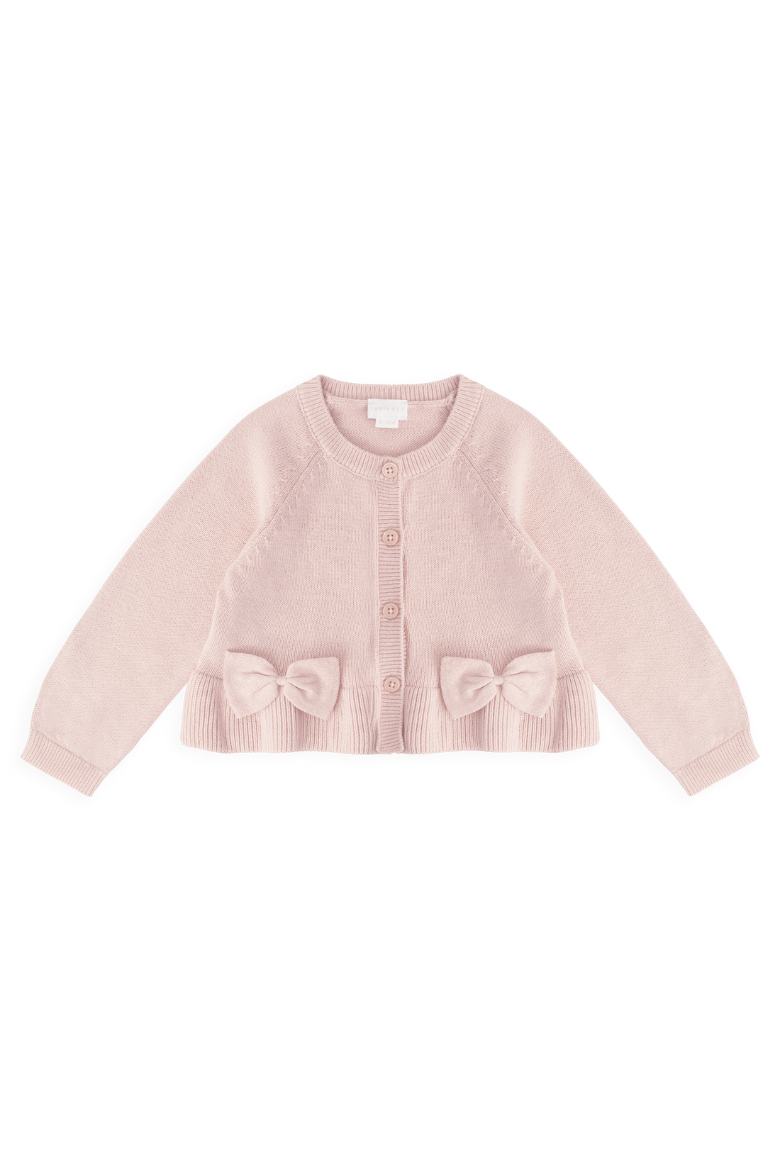 Lyla Cardigan - Shell Pink Childrens Cardigan from Jamie Kay Australia