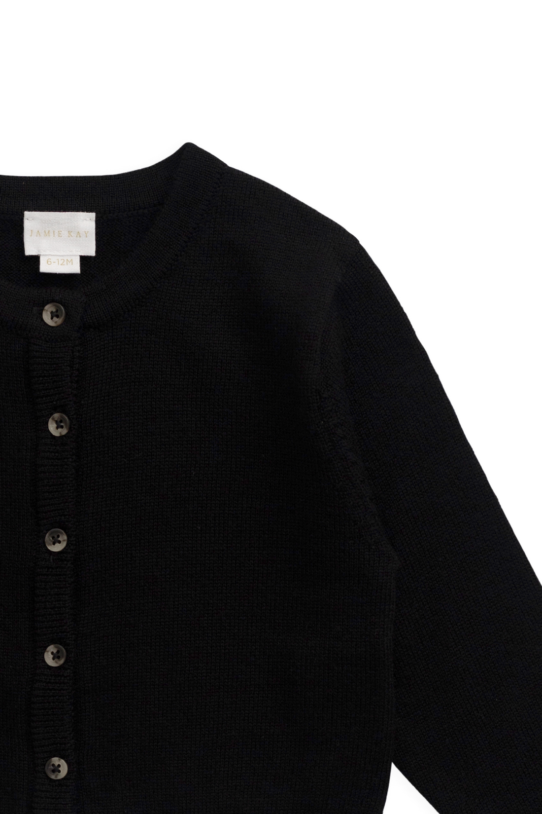 Merino Camille Cardigan - Black Childrens Cardigan from Jamie Kay Australia