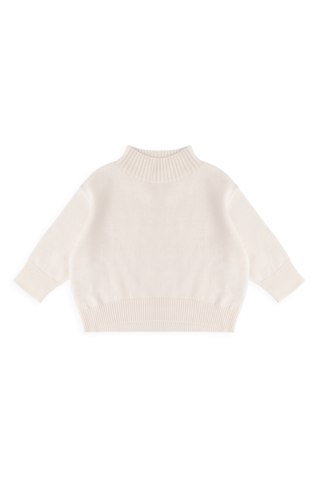 Merino Turtleneck Jumper - Ivory Childrens Jumper from Jamie Kay Australia