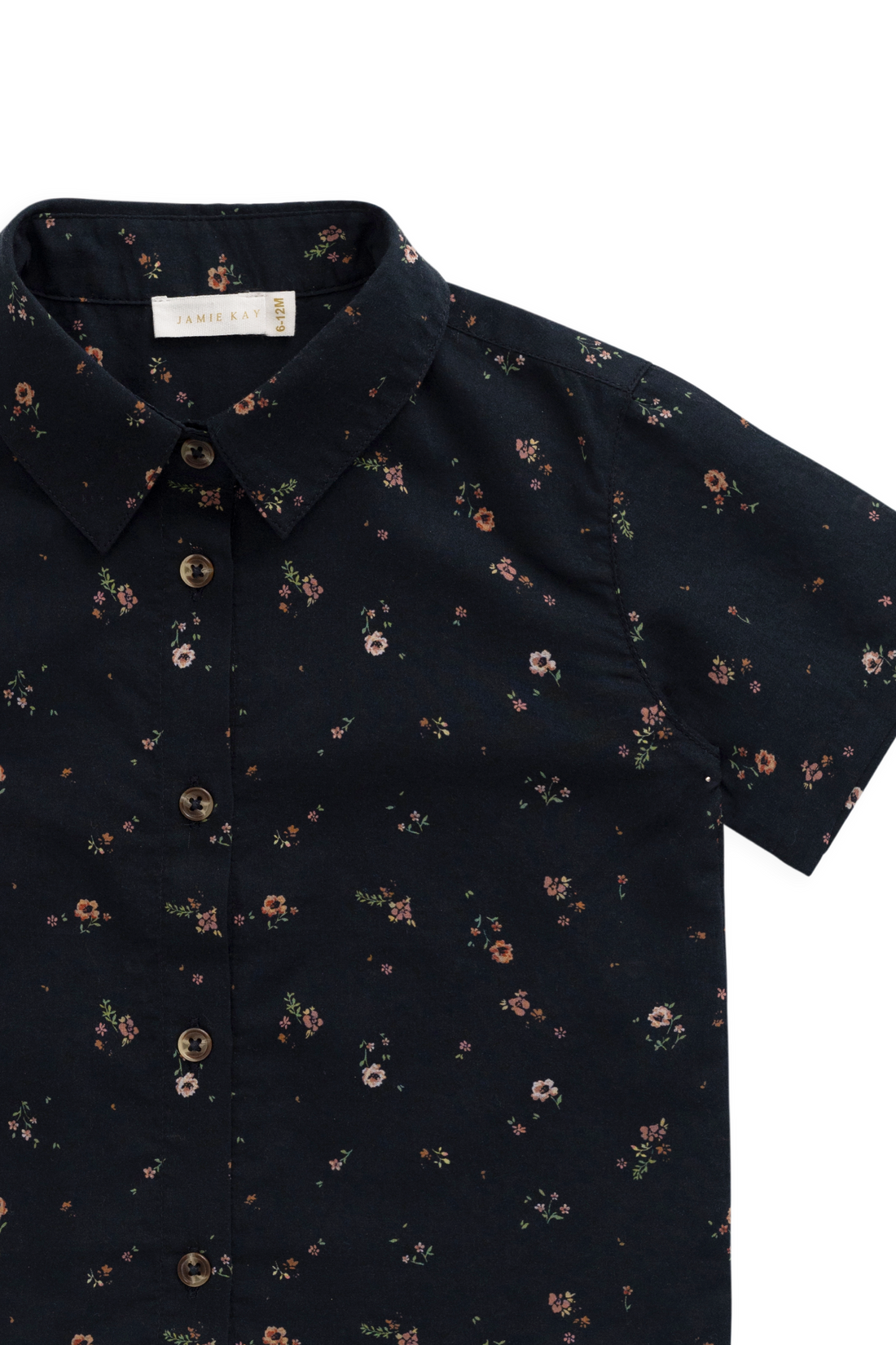 Organic Cotton Alexander Shirt - Eloise Navy Childrens Top from Jamie Kay Australia