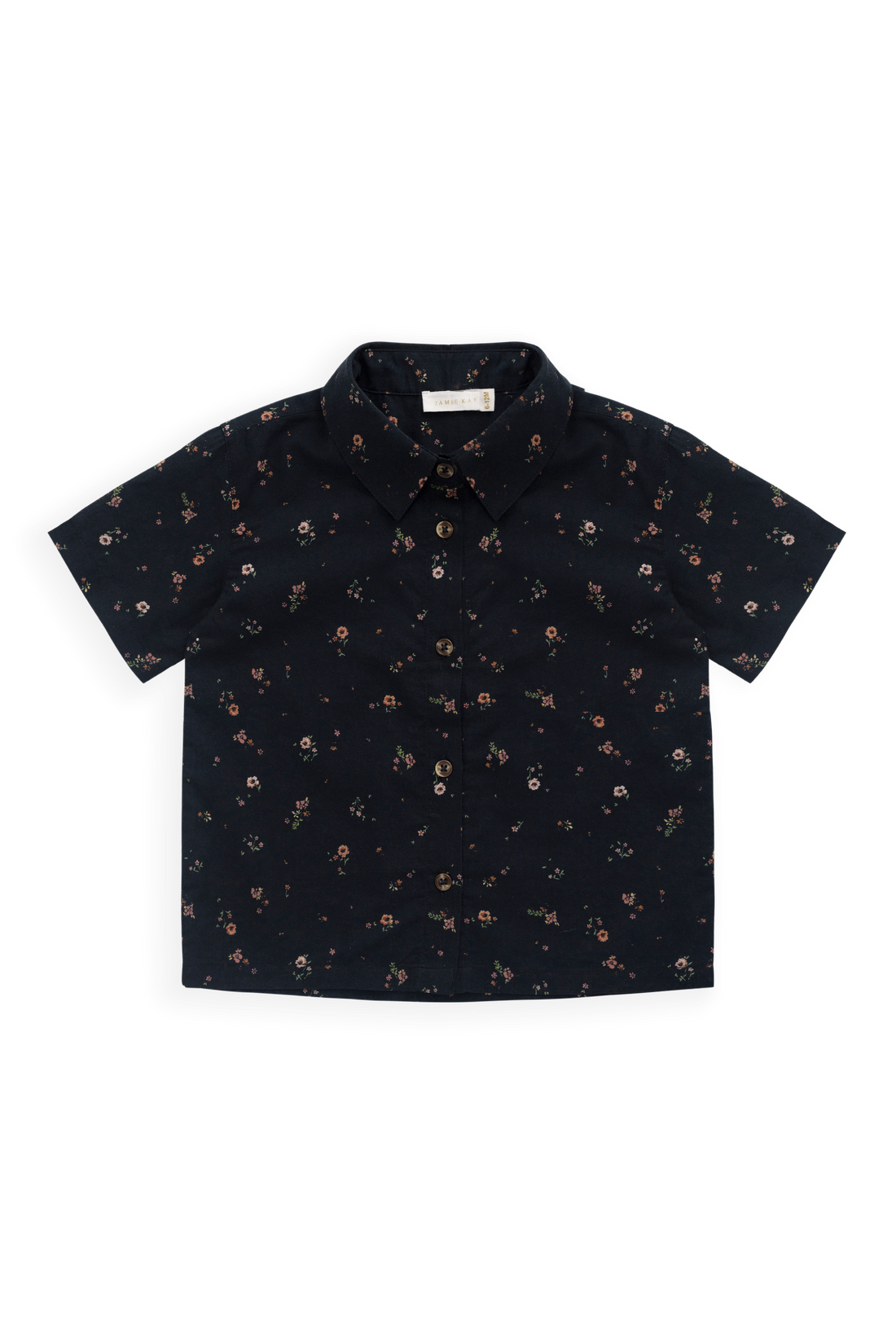 Organic Cotton Alexander Shirt - Eloise Navy Childrens Top from Jamie Kay Australia