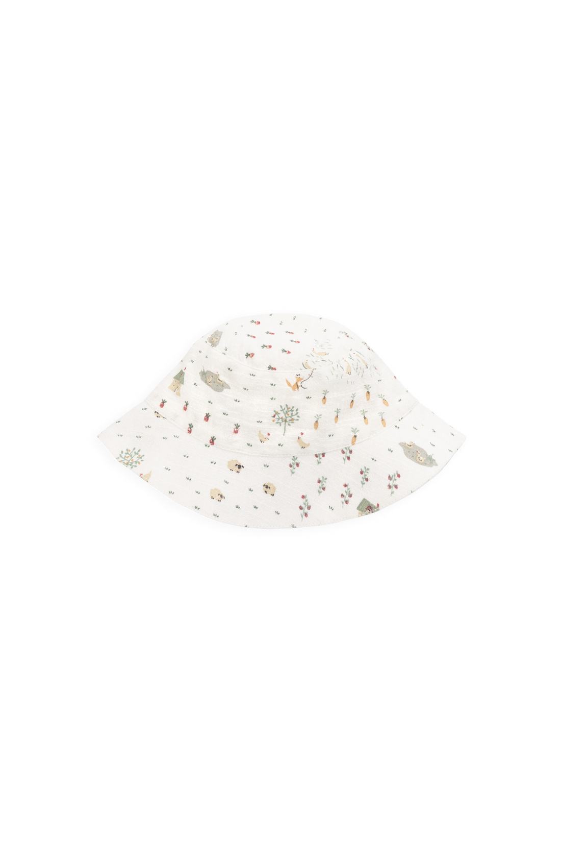 Organic Cotton Bucket Hat - Countryside Life Tofu Childrens Hat from Jamie Kay Australia