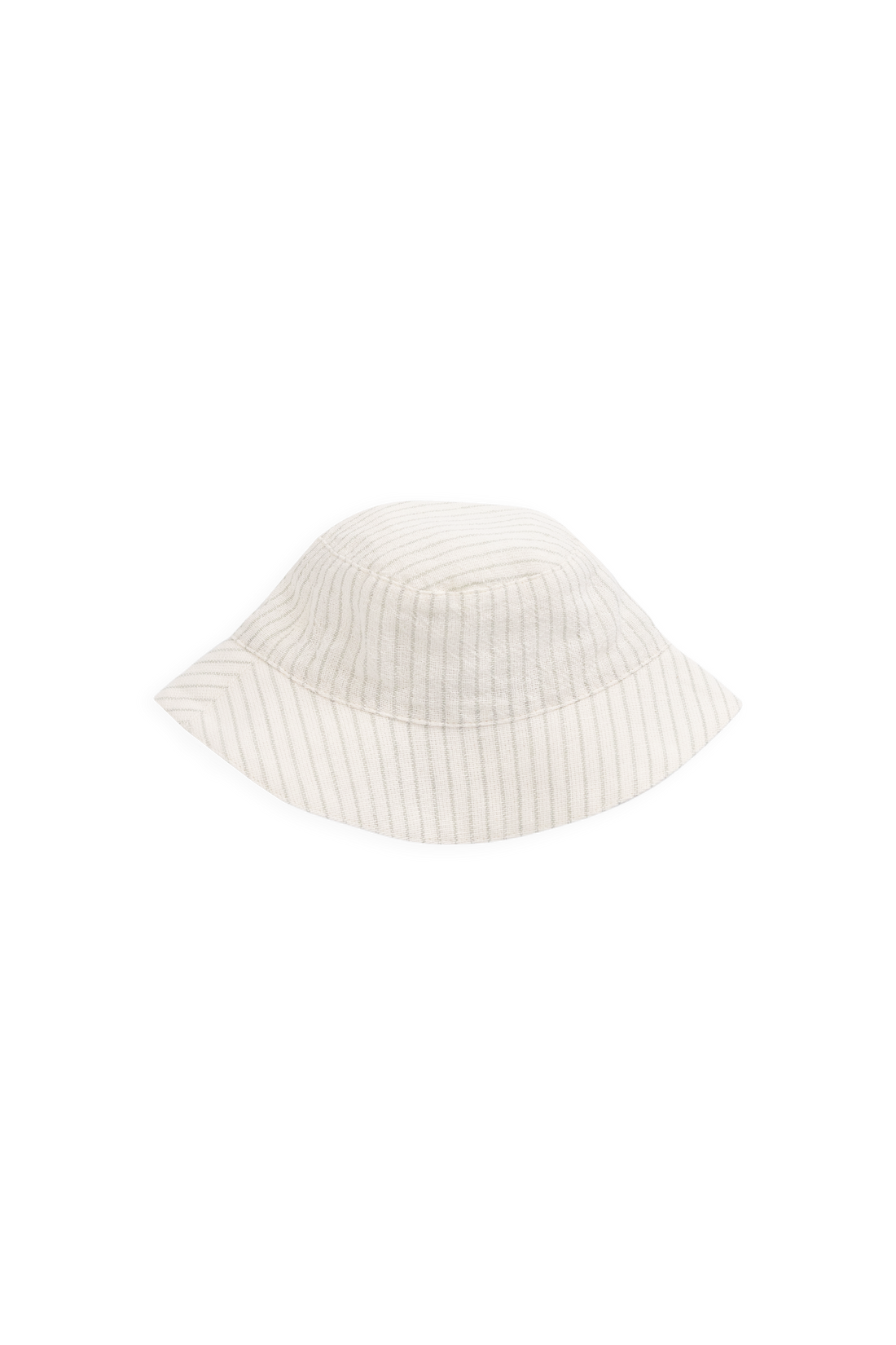 Organic Cotton Bucket Hat - Mini Pinstripe Cloud / Duck Egg Blue Childrens Hat from Jamie Kay Australia