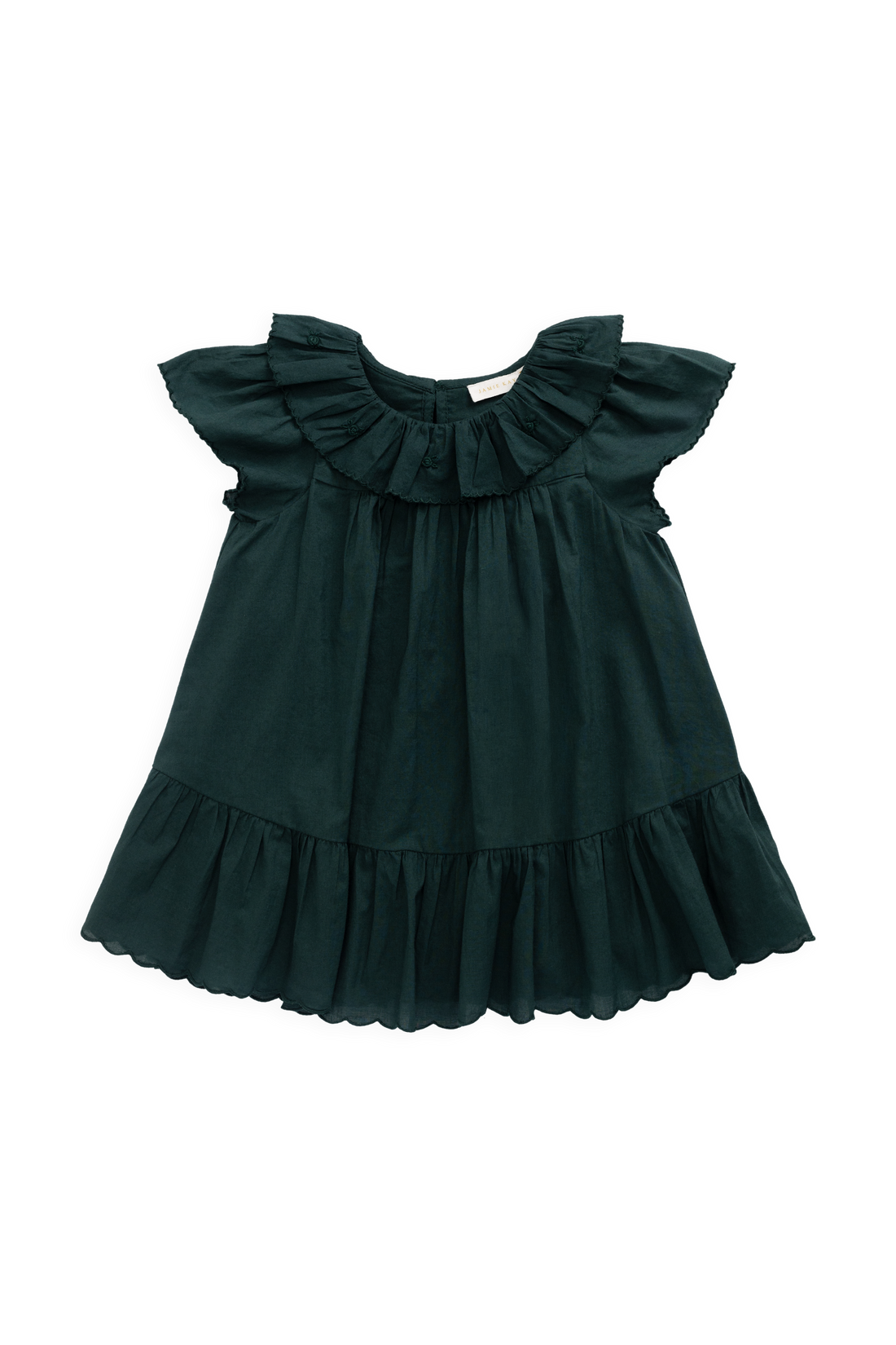 Organic Cotton Calianna Dress - Deep Fern Childrens Dress from Jamie Kay Australia