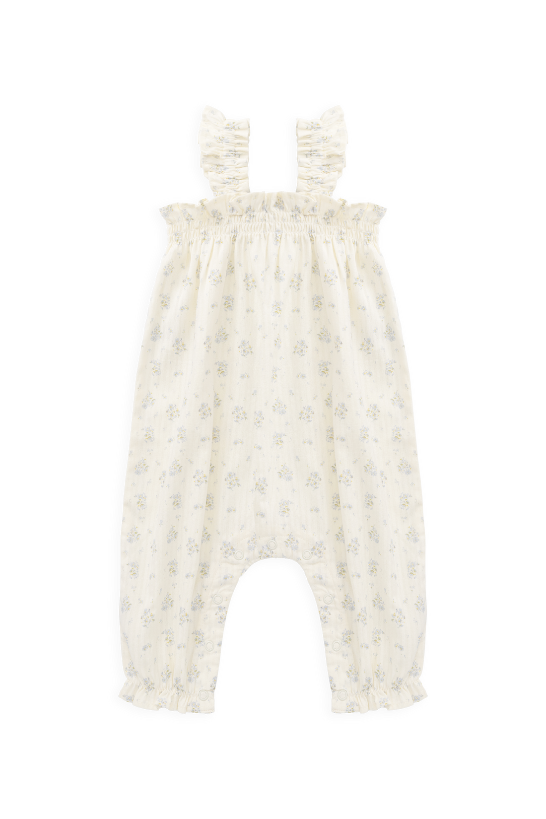 Organic Cotton Catalina Playsuit - Justine Vanilla Sky Childrens Playsuit from Jamie Kay Australia