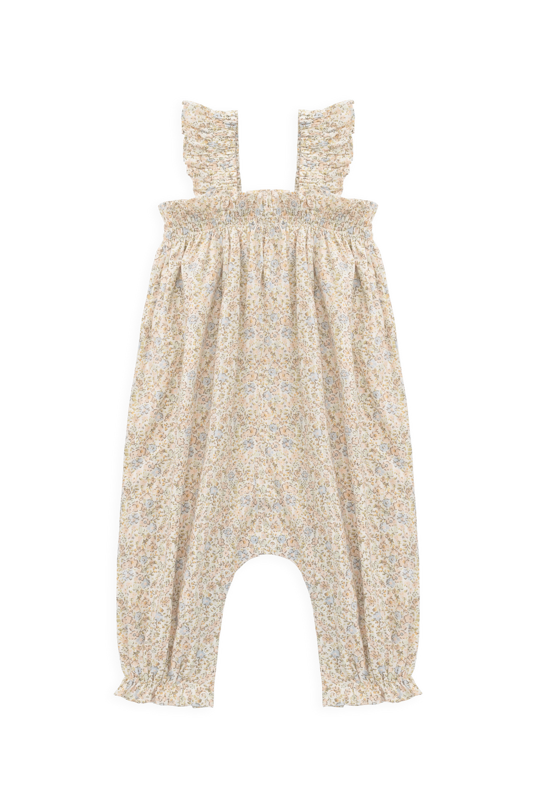 Organic Cotton Catalina Playsuit - Tully Peach Childrens Playsuit from Jamie Kay Australia