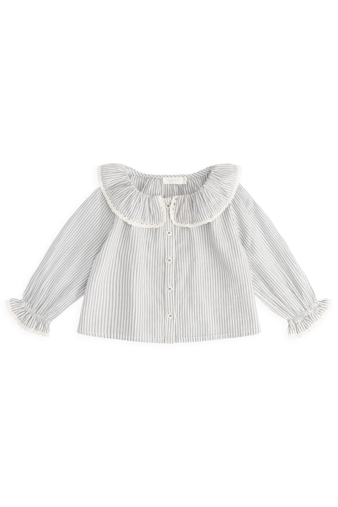 Organic Cotton Dovie Blouse - Harbour Stripe Childrens Top from Jamie Kay Australia