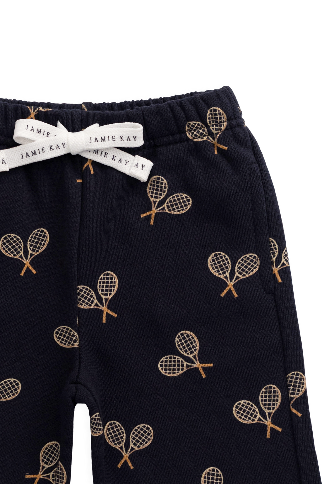 Organic Cotton Floyd Track Pant - Racquet Navy Childrens Pants from Jamie Kay Australia