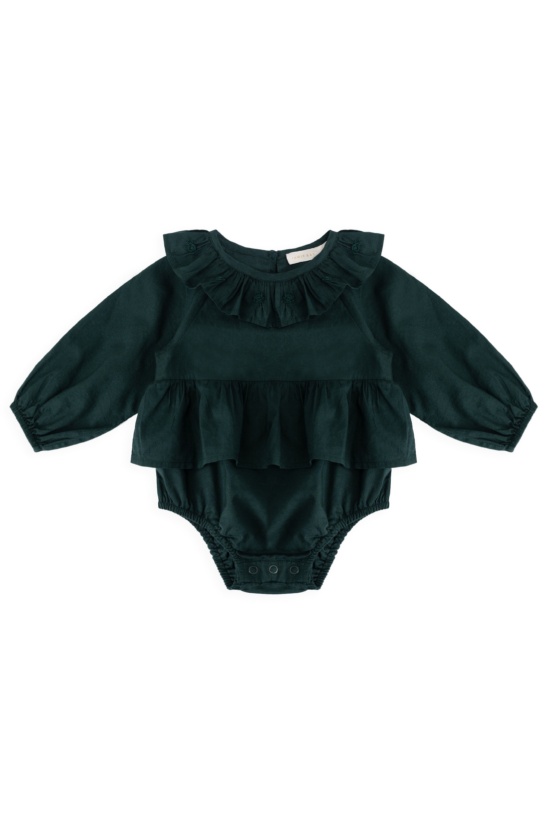 Organic Cotton Hartlen Playsuit - Deep Fern Childrens Playsuit from Jamie Kay Australia
