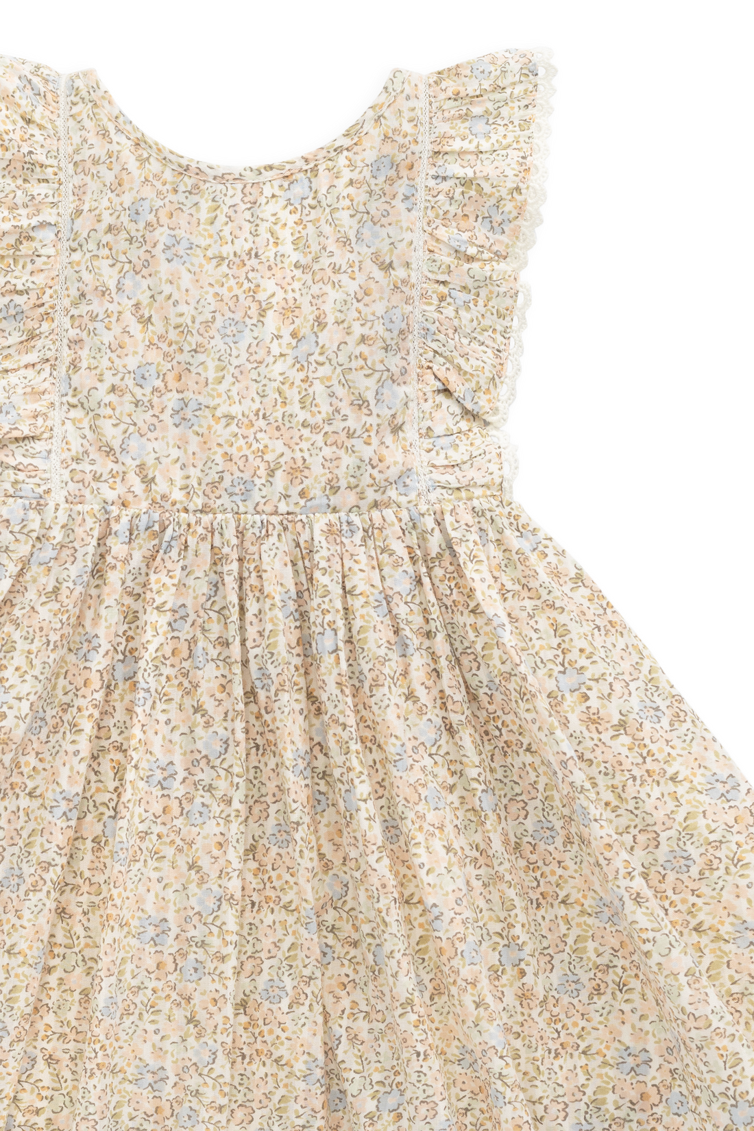 Organic Cotton Helene Dress - Tully Peach Childrens Dress from Jamie Kay Australia