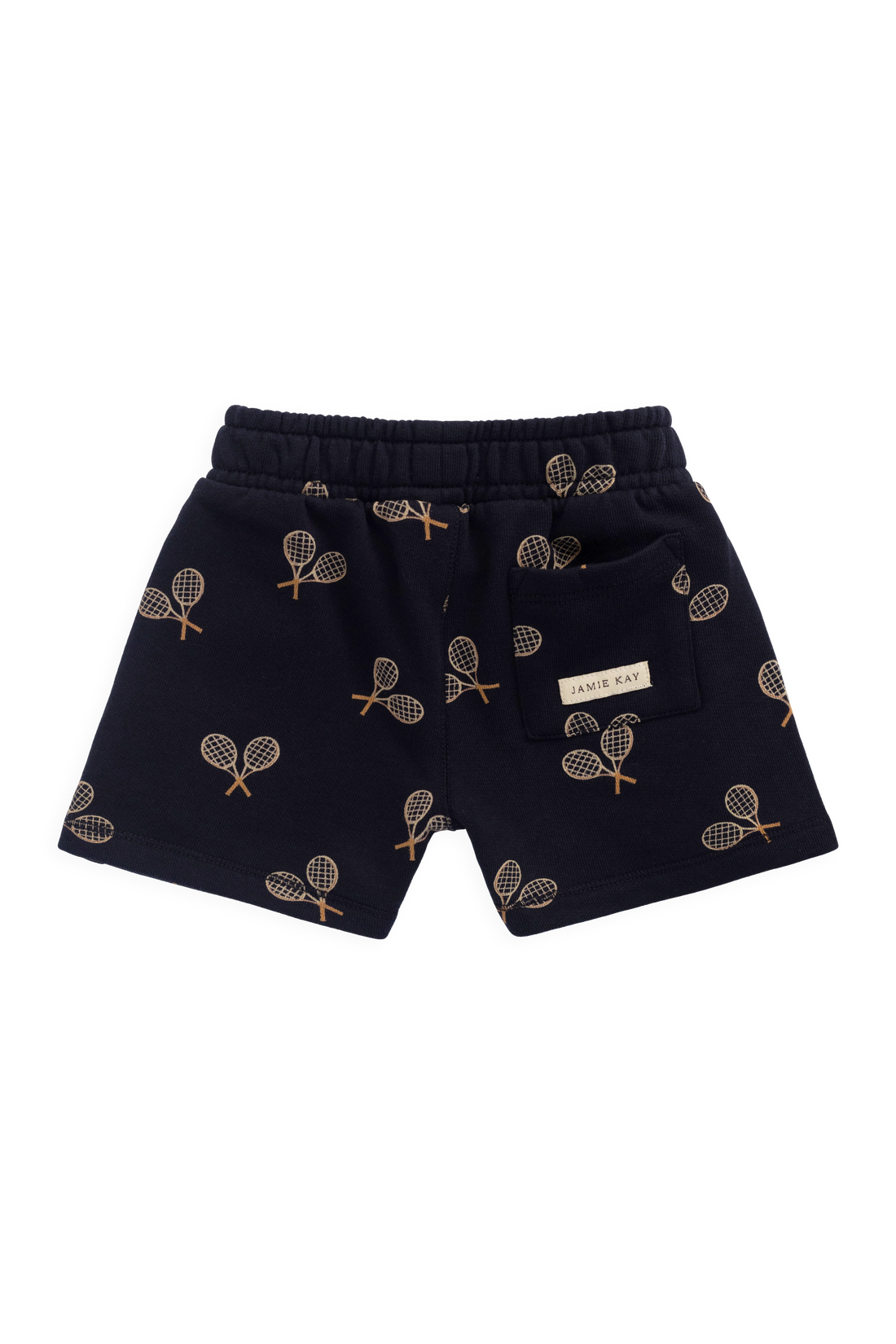 Organic Cotton Jalen Short - Racquet Navy Childrens Shorts from Jamie Kay Australia