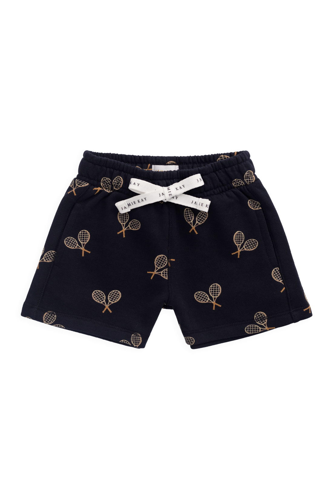Organic Cotton Jalen Short - Racquet Navy Childrens Shorts from Jamie Kay Australia