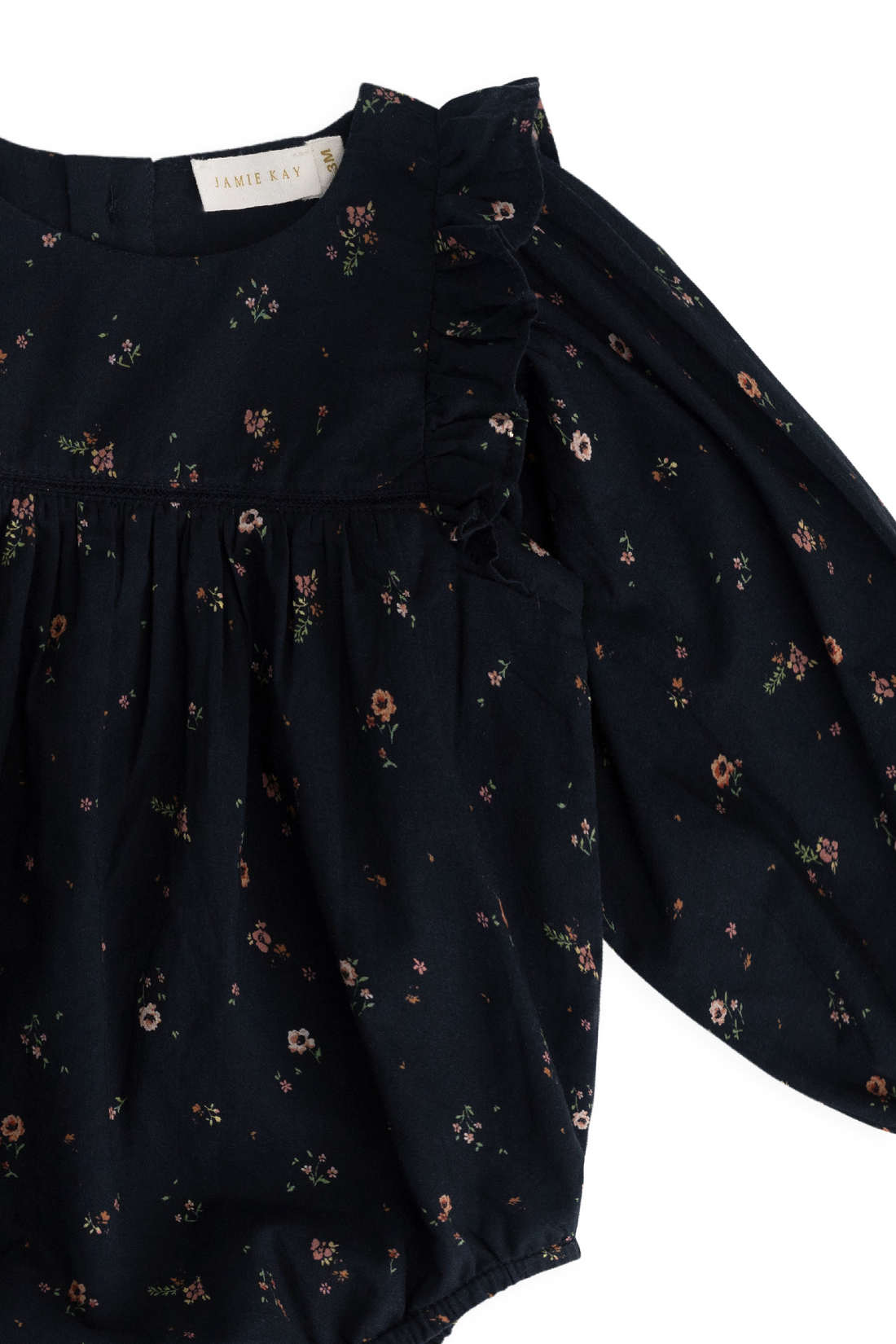 Organic Cotton Kaianna Playsuit - Eloise Navy Childrens Playsuit from Jamie Kay Australia