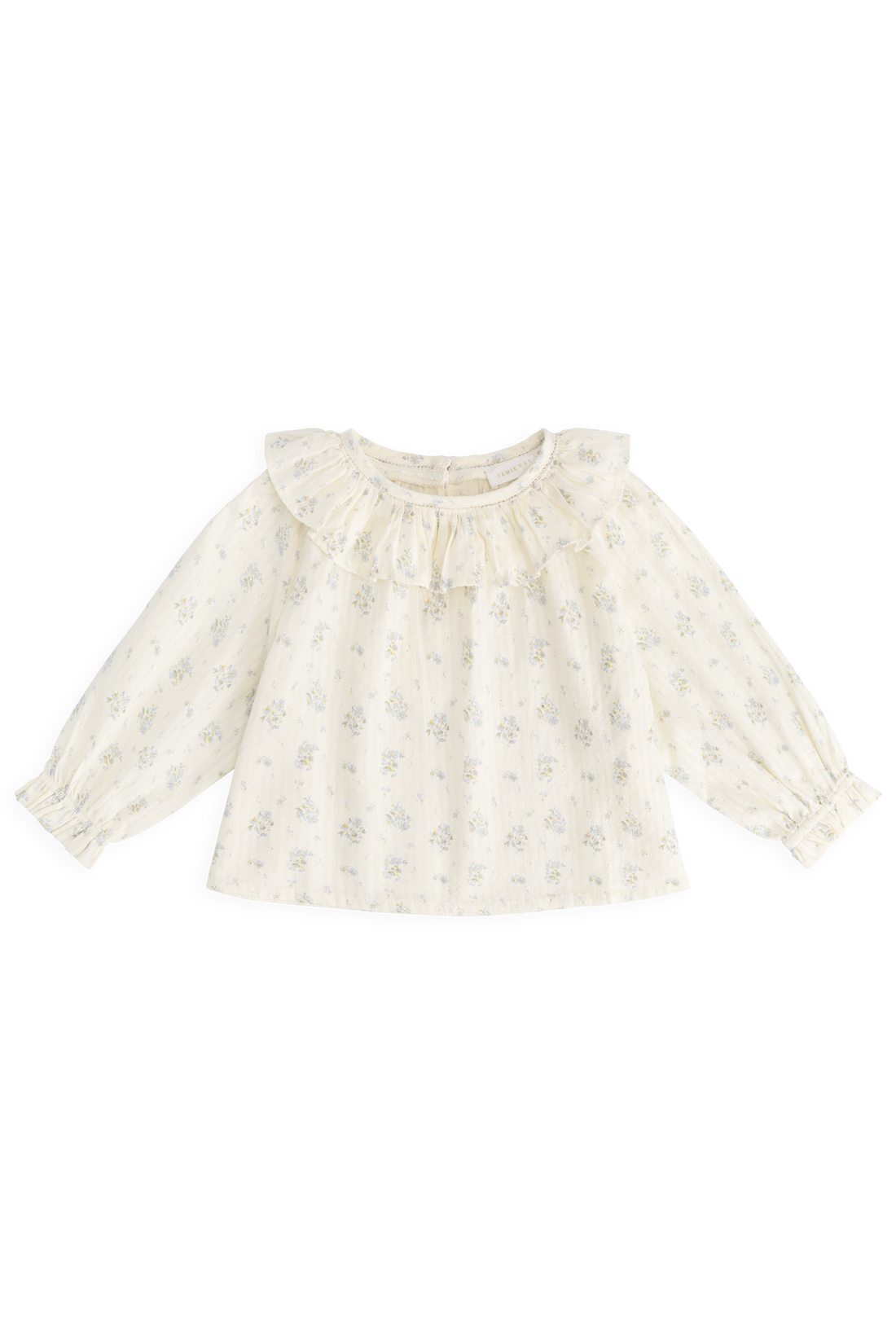 Organic Cotton Leonie Top - Justine Vanilla Sky Childrens Top from Jamie Kay Australia