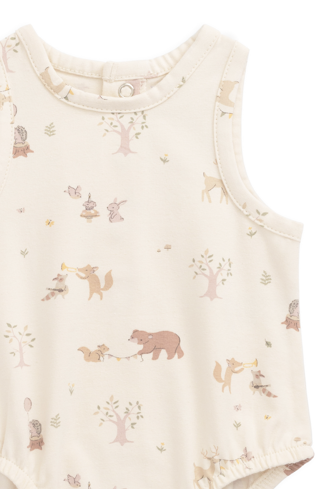 Organic Cotton Lionel Playsuit - Party Animals Childrens Playsuit from Jamie Kay Australia