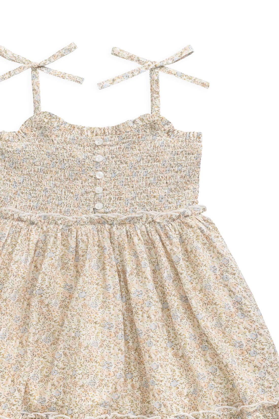 Organic Cotton Maude Dress - Tully Peach Childrens Dress from Jamie Kay Australia