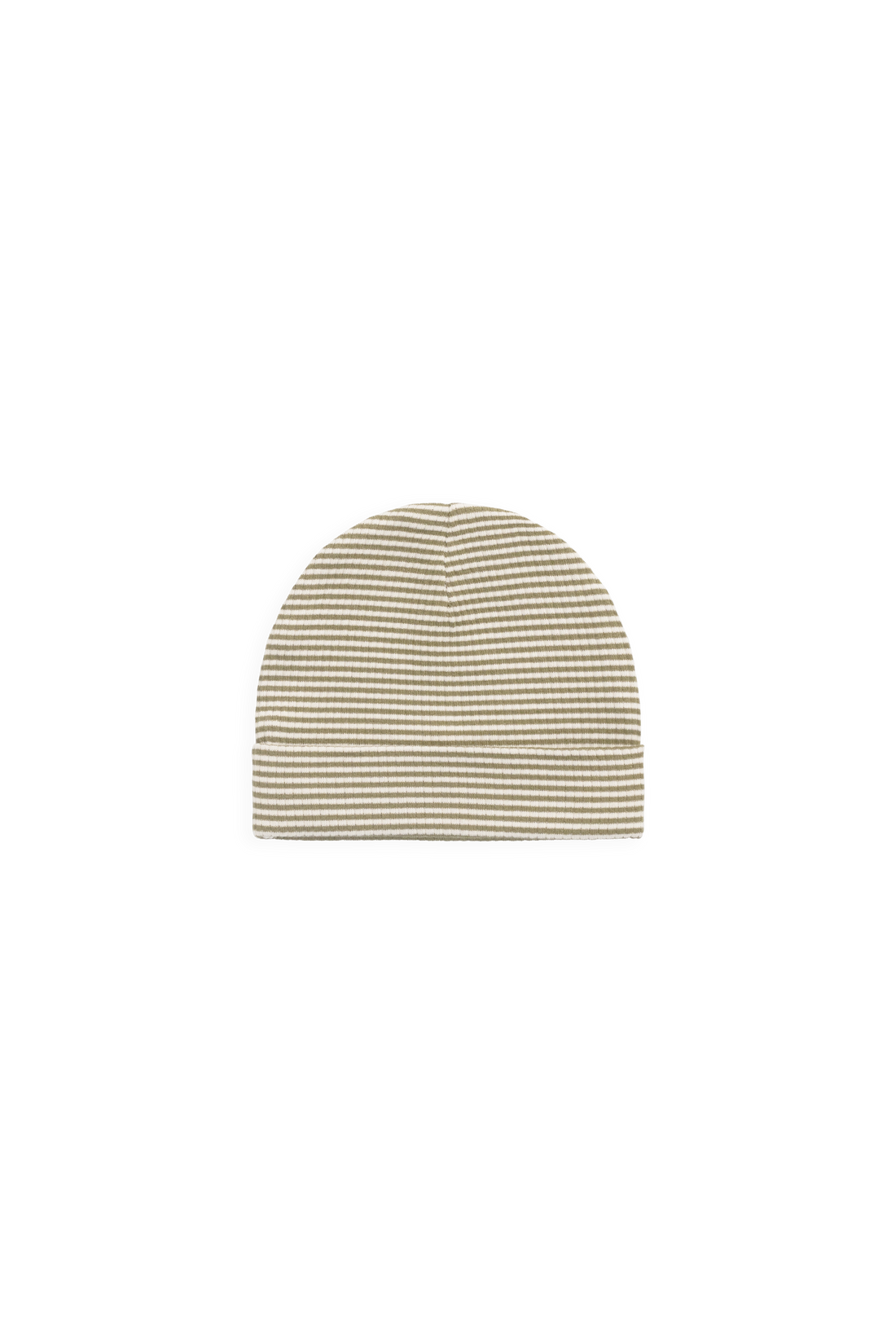 Organic Cotton Modal Marley Beanie - Petite Stripe Avocado Oil / Cloud Childrens Beanie from Jamie Kay Australia