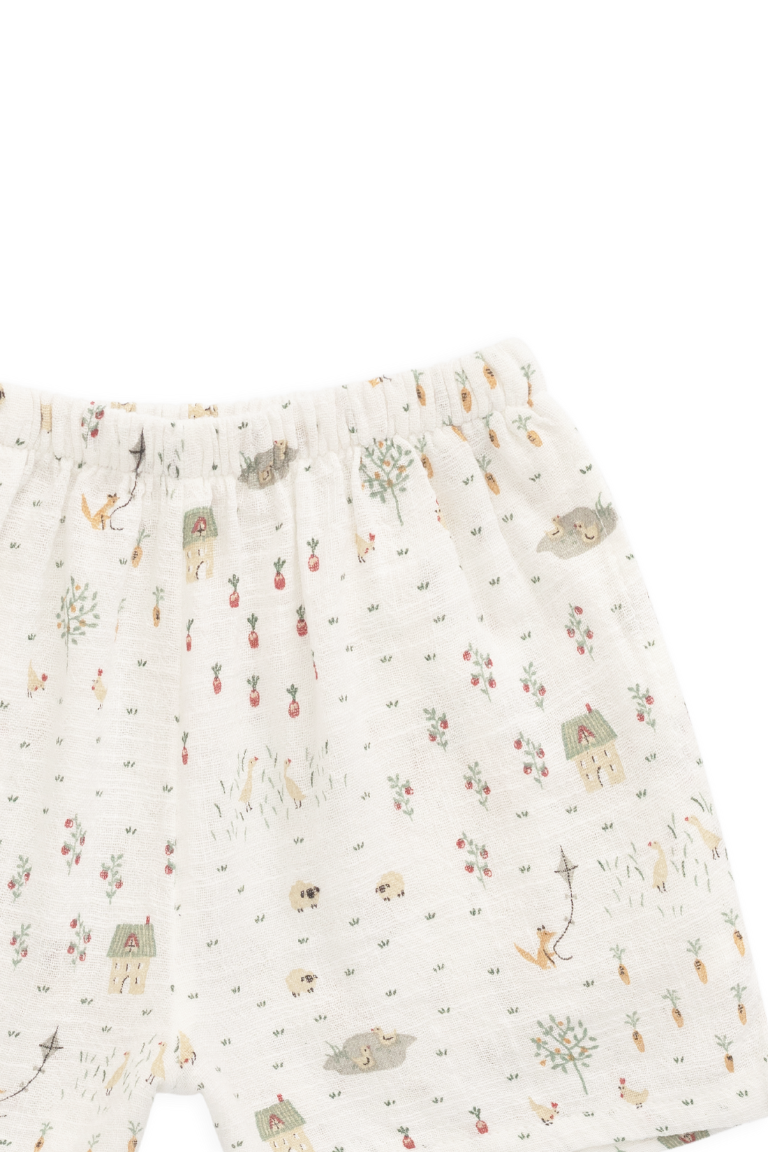 Organic Cotton Wilder Short - Countryside Life Tofu Childrens Shorts from Jamie Kay Australia