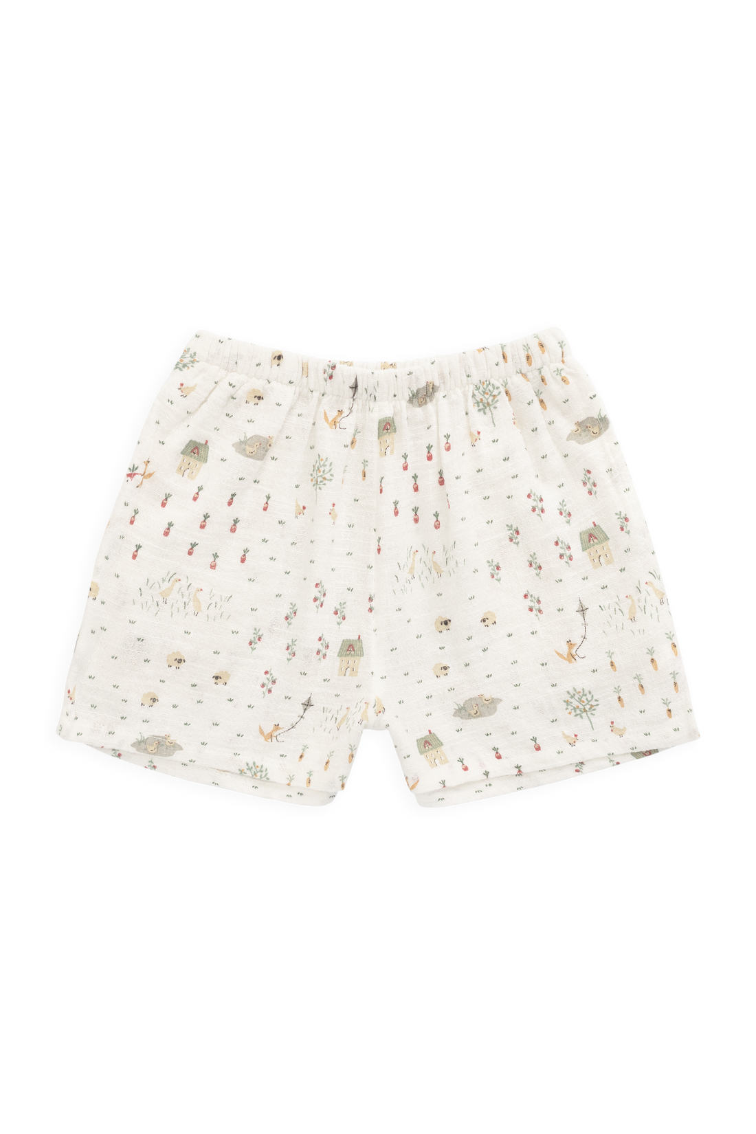 Organic Cotton Wilder Short - Countryside Life Tofu Childrens Shorts from Jamie Kay Australia