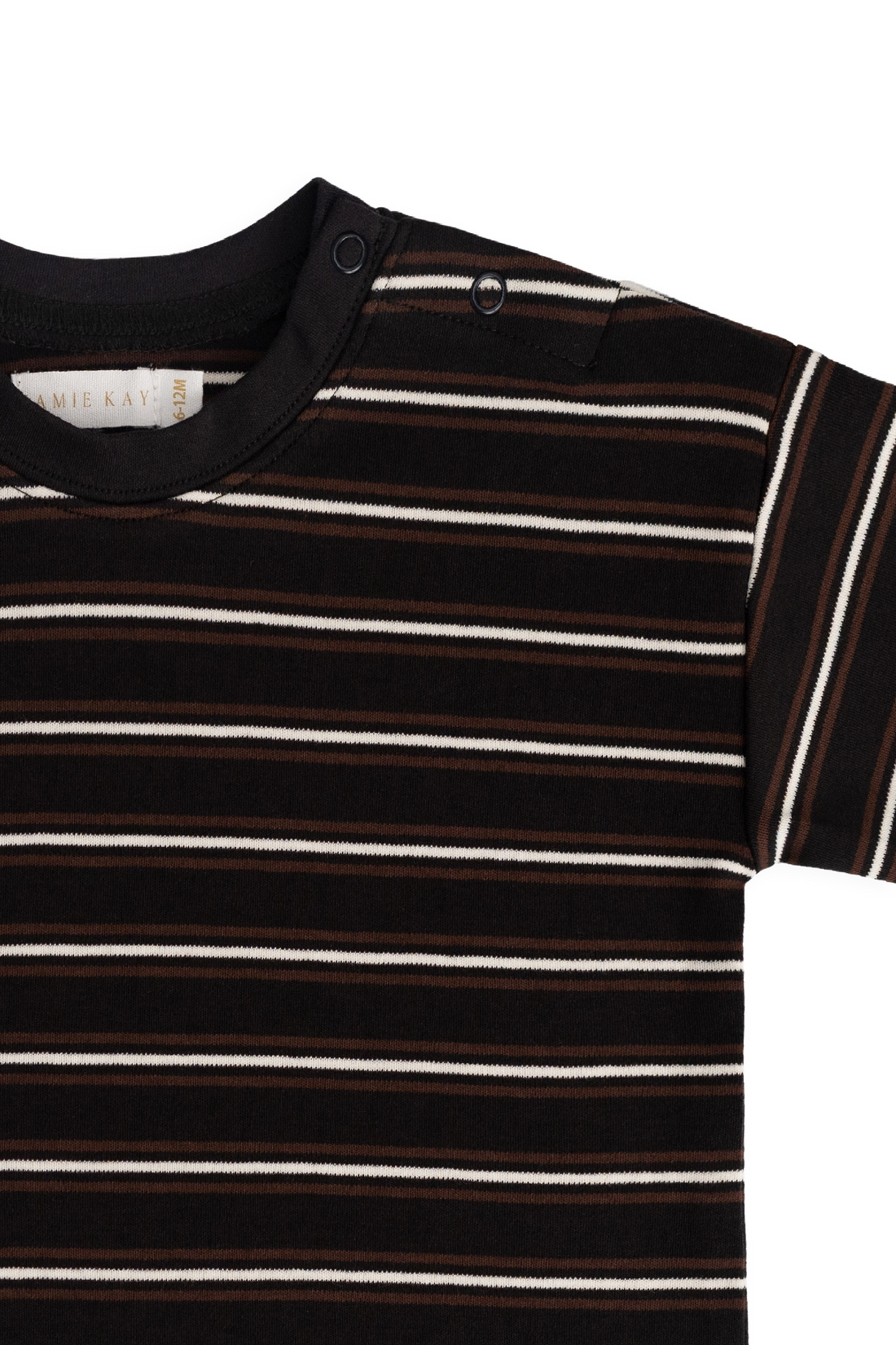 Pima Cotton Edward Tee - Courtside Stripe Childrens Top from Jamie Kay Australia