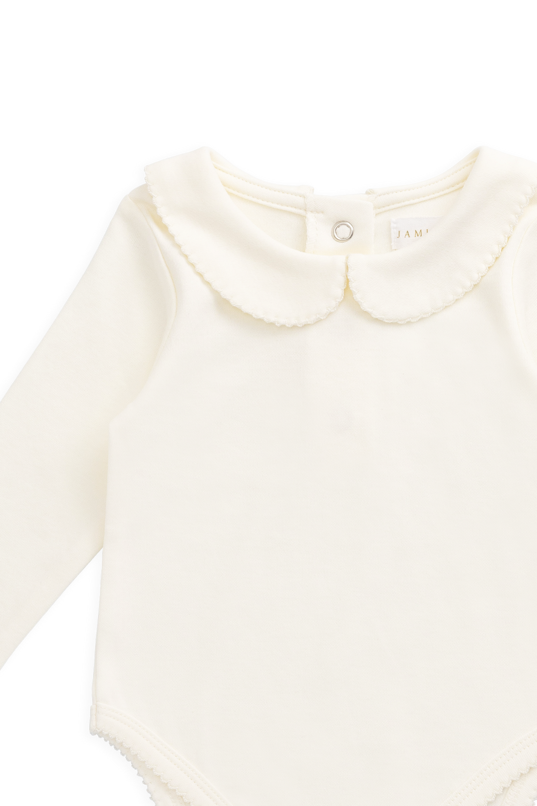 Pima Cotton Wrenley Bodysuit - Parchment Childrens Bodysuit from Jamie Kay Australia